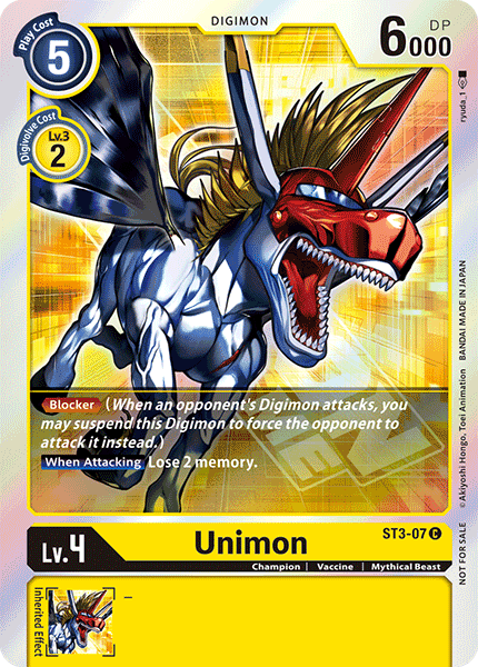 Unimon [ST3-07] (Event Pack) [Starter Deck: Heaven's Yellow Promos] 