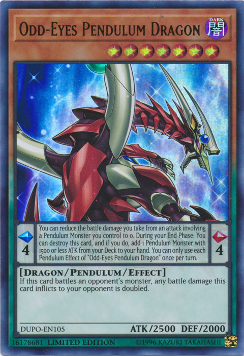 Odd-Eyes Pendulum Dragon [DUPO-EN105] Ultra Rare 