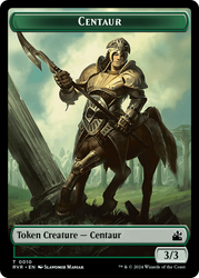 Goblin (0008) // Centaur Double-Sided Token [Ravnica Remastered Tokens] 