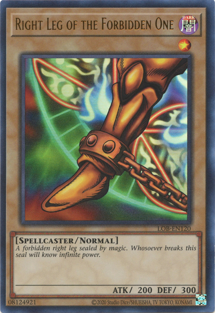Right Leg of the Forbidden One (25th Anniversary) [LOB-EN120] Ultra Rare 