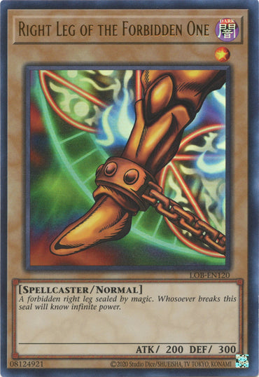 Right Leg of the Forbidden One (25th Anniversary) [LOB-EN120] Ultra Rare 