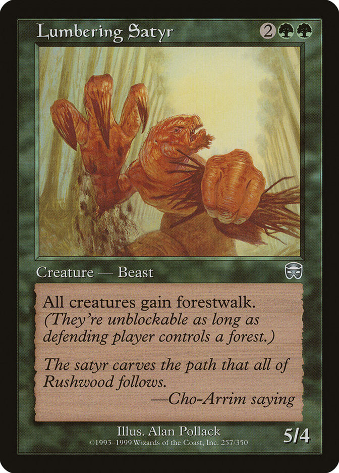 Lumbering Satyr [Mercadian Masques] 