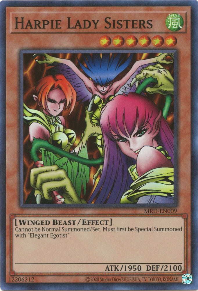 Harpie Lady Sisters (25th Anniversary) [MRD-EN009] Super Rare 