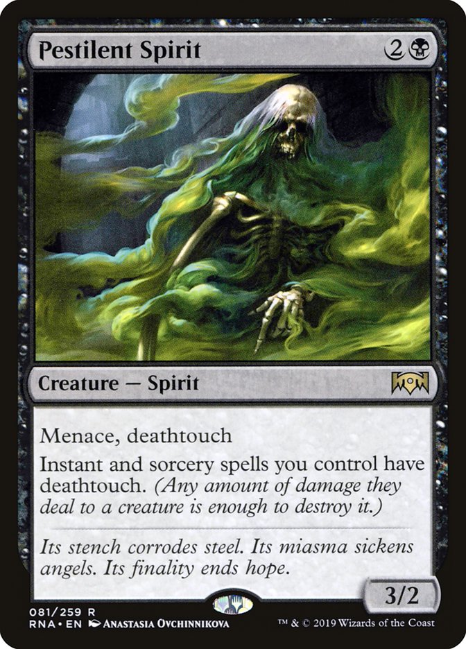 Pestilent Spirit [Ravnica Allegiance] 