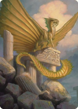 Ancient Gold Dragon Art Card (05) [Commander Legends: Battle for Baldur's Gate Art Series] 