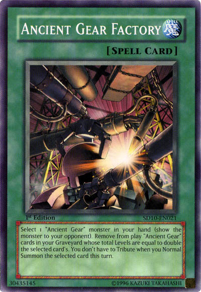 Ancient Gear Factory [SD10-EN021] Common 