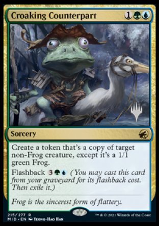 Croaking Counterpart (Promo Pack) [Innistrad: Midnight Hunt Promos] 