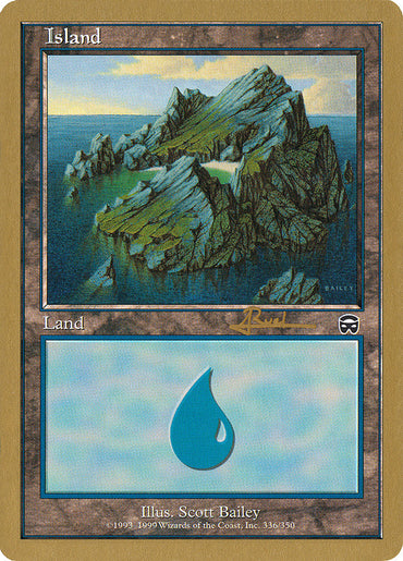 Island (ar336a) (Antoine Ruel) [World Championship Decks 2001] 