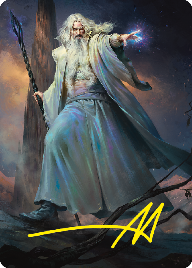 Saruman of Many Colors Art Card (Gold-Stamped Signature) [The Lord of the Rings: Tales of Middle-earth Art Series] 