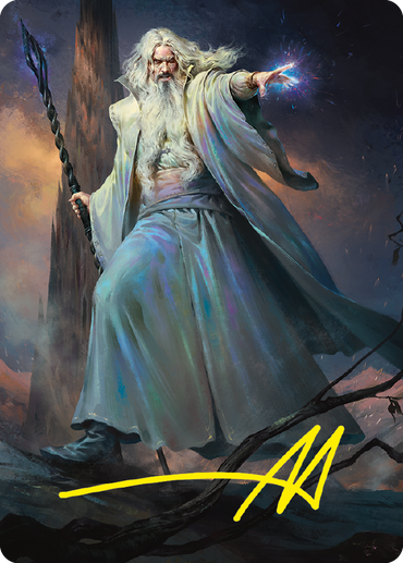 Saruman of Many Colors Art Card (Gold-Stamped Signature) [The Lord of the Rings: Tales of Middle-earth Art Series] 