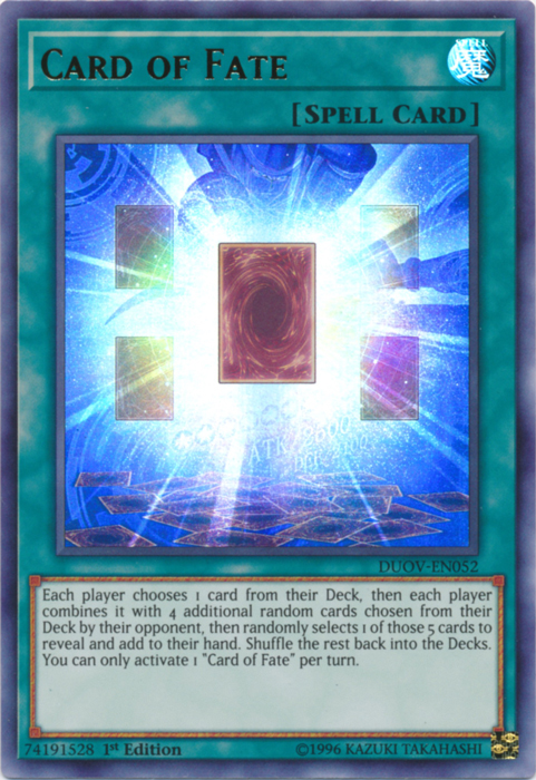 Card of Fate [DUOV-EN052] Ultra Rare 