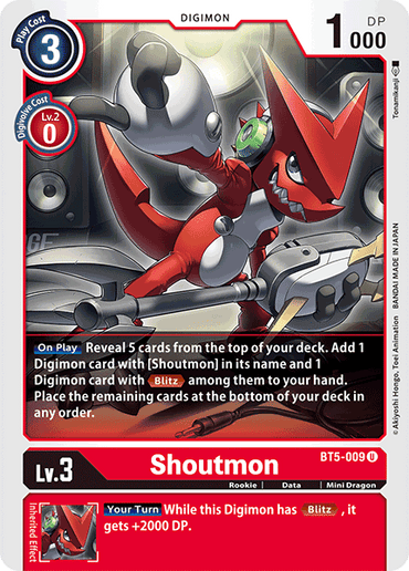 Shoutmon [BT5-009] [Battle of Omni] 