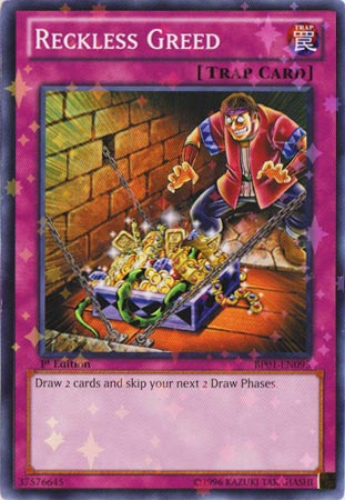 Reckless Greed [BP01-EN095] Starfoil Rare 