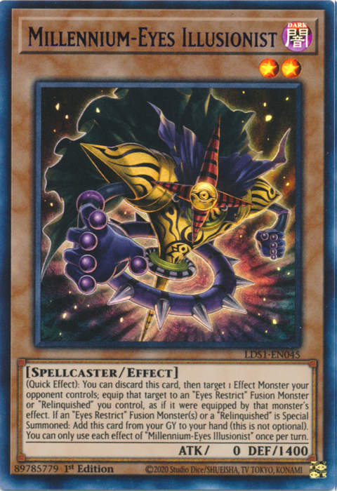 Millennium-Eyes Illusionist (Purple) [LDS1-EN045] Ultra Rare 