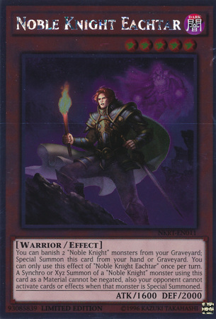 Noble Knight Eachtar [NKRT-EN011] Platinum Rare 