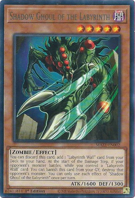 Shadow Ghoul of the Labyrinth [MAZE-EN002] Rare 