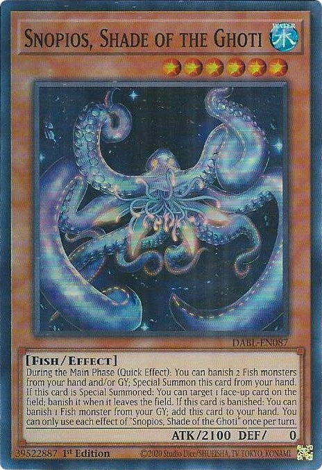 Snopios, Shade of the Ghoti [DABL-EN087] Super Rare 