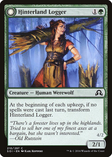 Hinterland Logger // Timber Shredder [Shadows over Innistrad] 