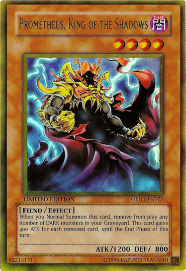 Prometheus, King of the Shadows [GLD1-EN027] Gold Rare 