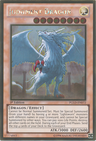 Judgment Dragon [PGLD-EN072] Gold Rare 