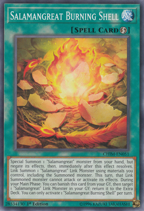 Salamangreat Burning Shell [CHIM-EN051] Common 
