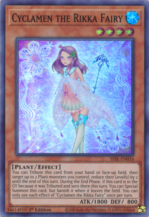 Cyclamen the Rikka Fairy [SESL-EN016] Super Rare 