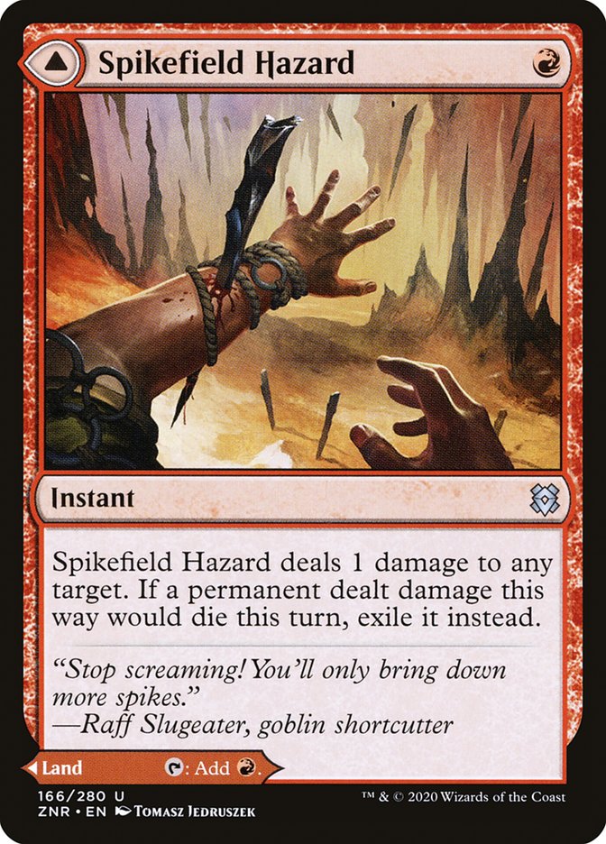 Spikefield Hazard // Spikefield Cave [Zendikar Rising] 