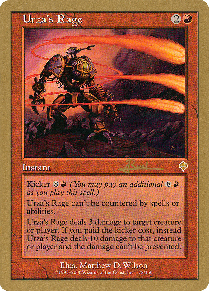 Urza's Rage (Antoine Ruel) [World Championship Decks 2001] 