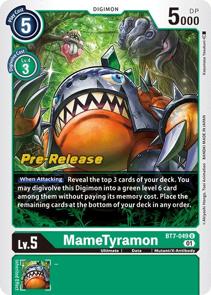 MameTyramon [BT7-049] [Next Adventure Pre-Release Cards] 