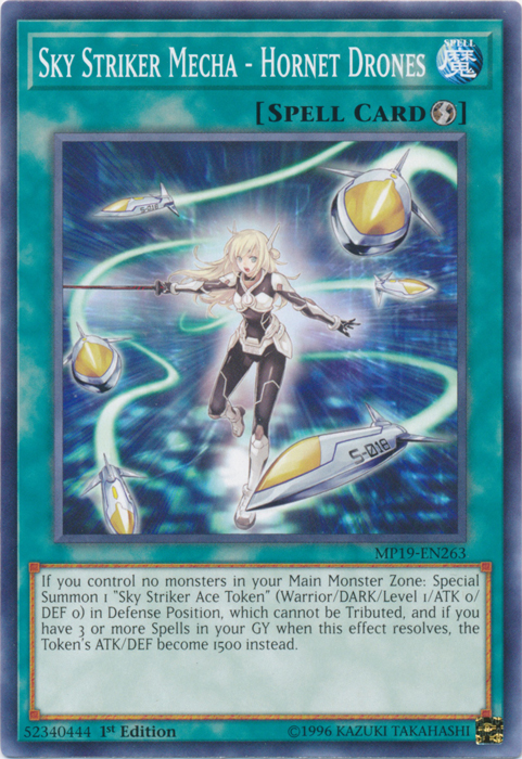 Sky Striker Mecha - Hornet Drones [MP19-EN263] Common 