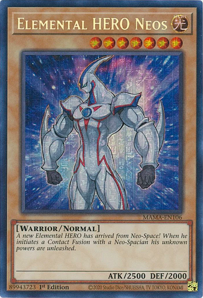 Elemental HERO Neos [MAMA-EN106] Ultra Pharaoh's Rare 