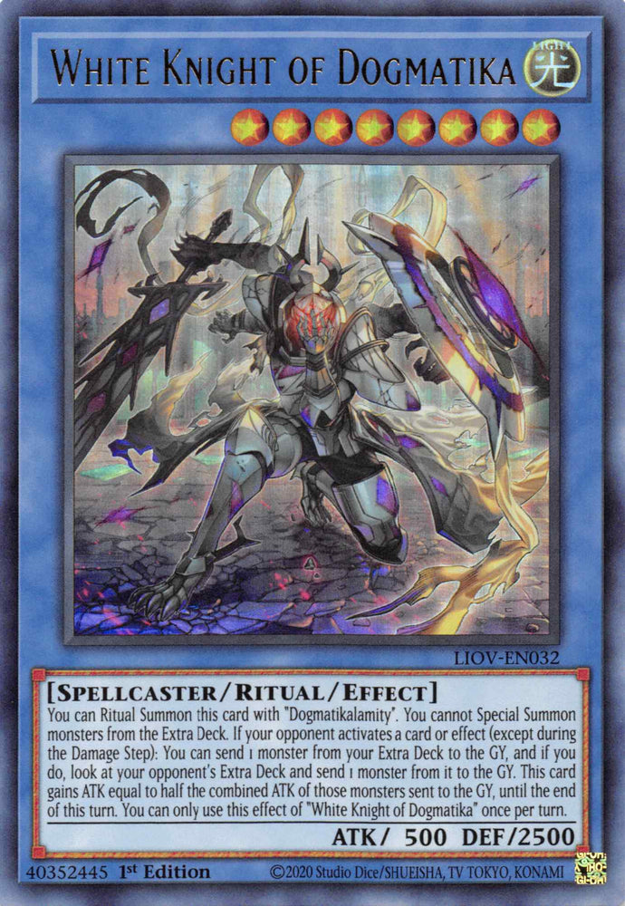 White Knight of Dogmatika [LIOV-EN032] Ultra Rare 