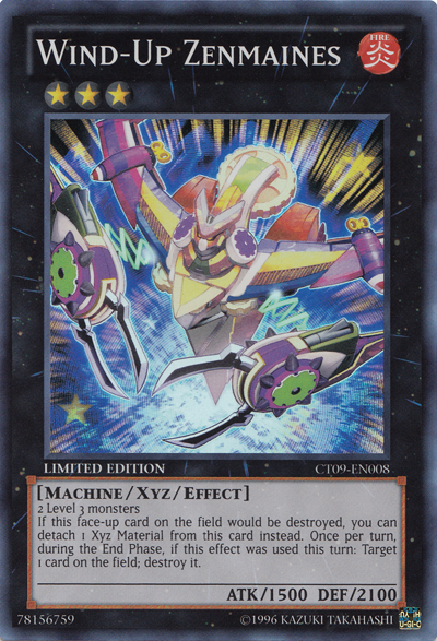 Wind-Up Zenmaines [CT09-EN008] Super Rare 