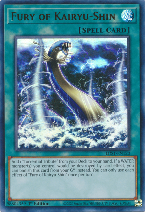 Fury of Kairyu-Shin [LDS1-EN120] Ultra Rare 