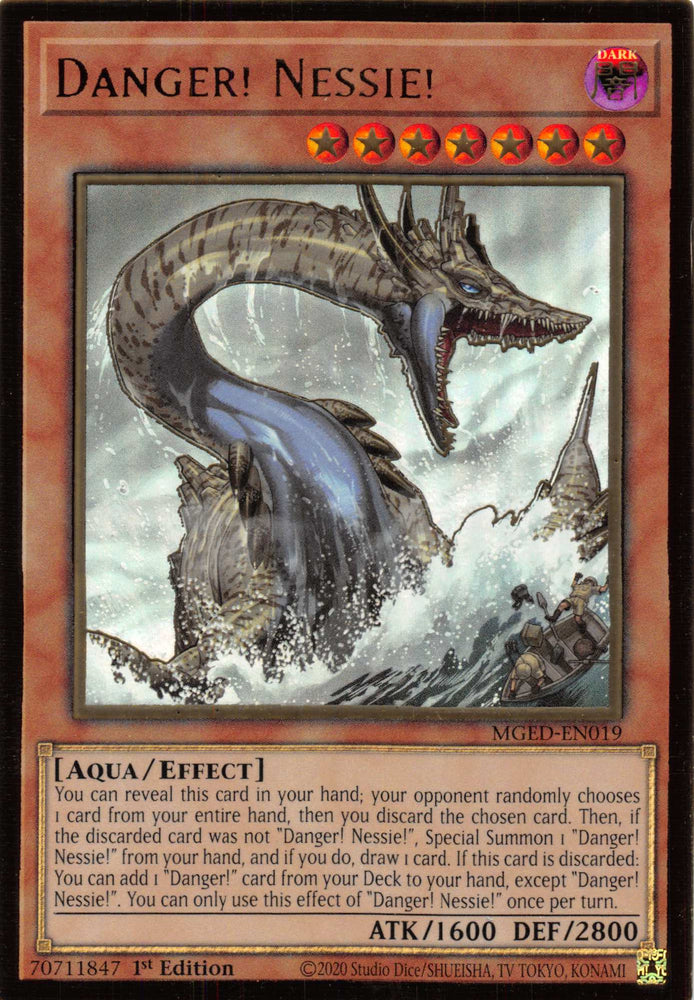 Danger! Nessie! [MGED-EN019] Gold Rare 