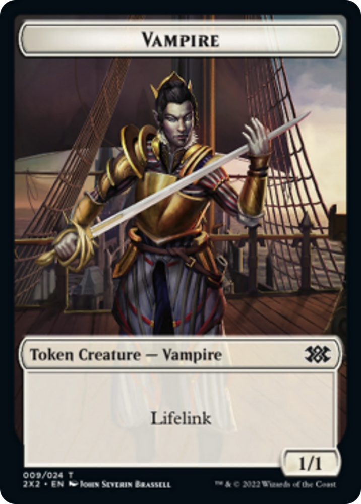 Bear // Vampire Double-Sided Token [Double Masters 2022 Tokens] 