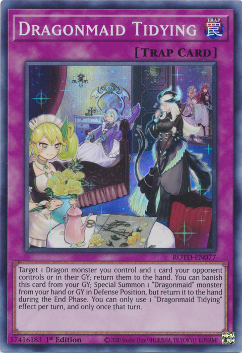 Dragonmaid Tidying [ROTD-EN077] Super Rare 