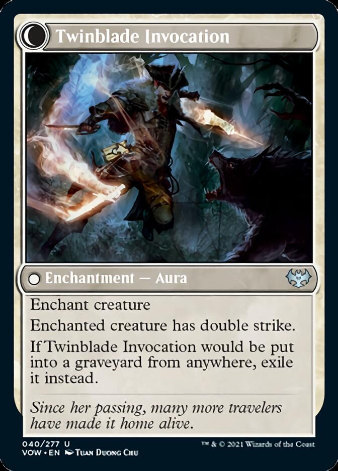 Twinblade Geist // Twinblade Invocation [Innistrad: Crimson Vow] 