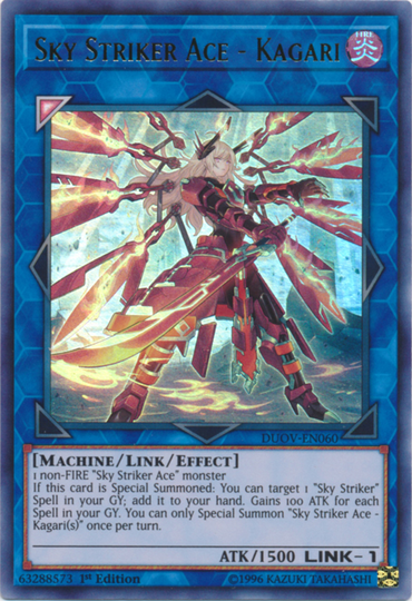 Sky Striker Ace - Kagari [DUOV-EN060] Ultra Rare 