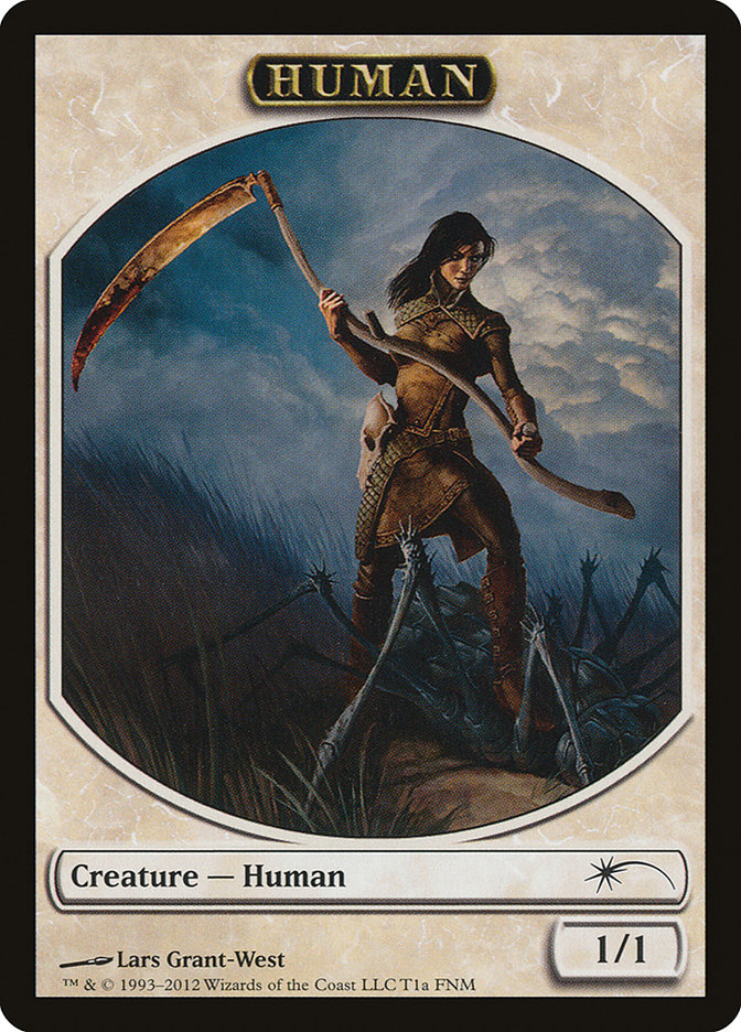 Human // Wolf Double-Sided Token [Friday Night Magic 2012] 