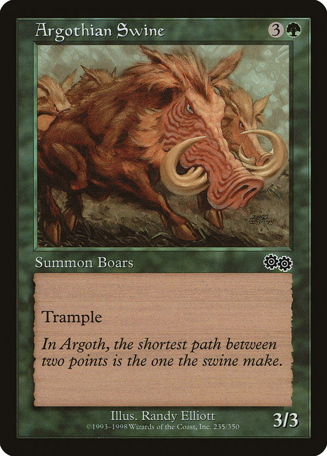 Argothian Swine [Urza's Saga] 