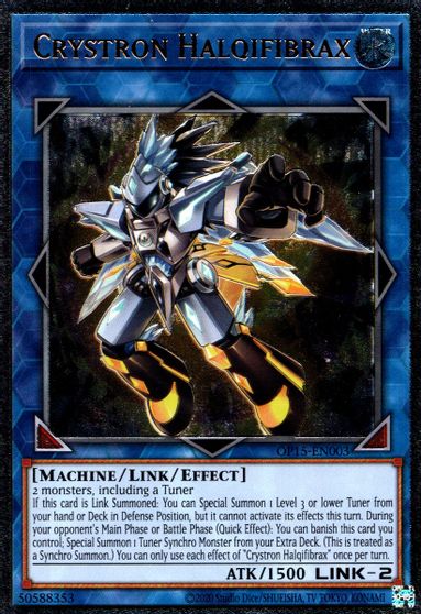 Crystron Halqifibrax [OP15-EN003] Ultimate Rare 