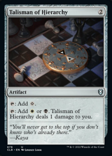 Talisman of Hierarchy [Commander Legends: Battle for Baldur's Gate] 