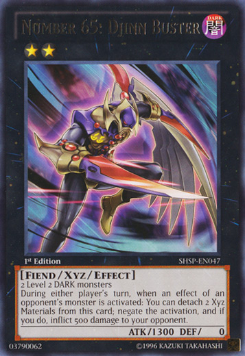 Number 65: Djinn Buster [SHSP-EN047] Rare 