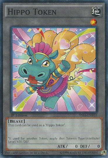Hippo Token (Blue) [YS16-ENT03] Common 