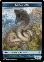 Tentacle // Koma's Coil Double-Sided Token [Murders at Karlov Manor Commander Tokens] 