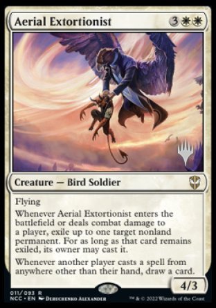 Aerial Extortionist (Promo Pack) [Streets of New Capenna Commander Promos] 