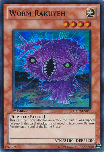 Worm Rakuyeh [HA02-EN055] Super Rare 