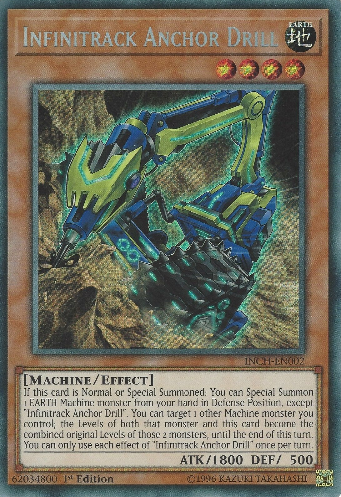 Infinitrack Anchor Drill [INCH-EN002] Secret Rare 