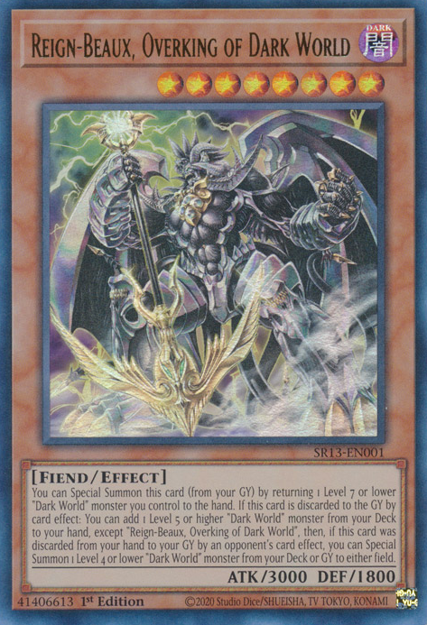 Reign-Beaux, Overking of Dark World [SR13-EN001] Ultra Rare 
